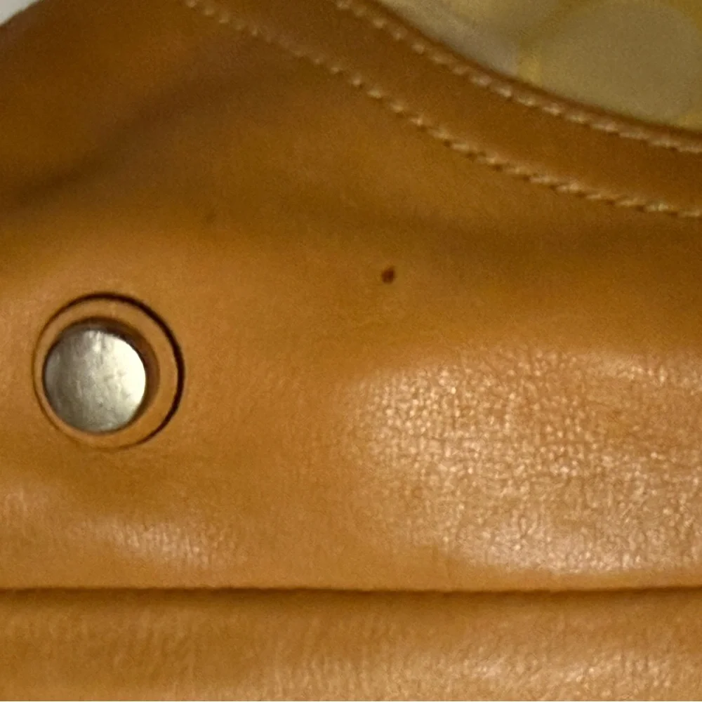Coach Optic Signature Flap Satchel in Tan and Yellow Women's Bag - Picture 4 of 12